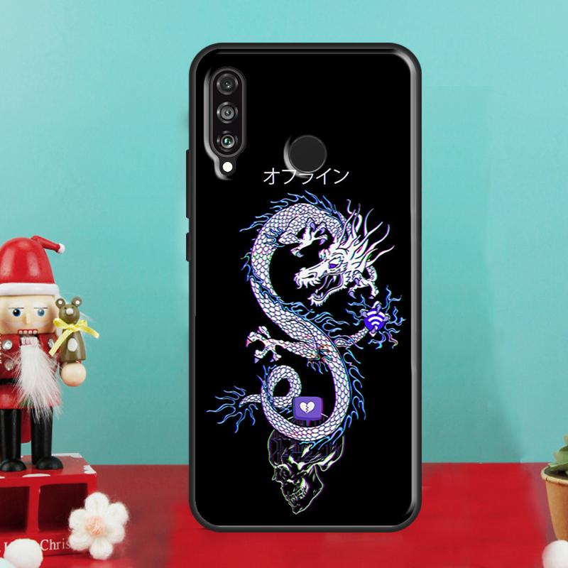 Ancient Japanese Dragon For Huawei Nova Y70 Y90 Y60 Y72 Y73 Y61 Y91 9 10 SE 12i 12s 11i 8i P30 P40 Lite P60 Pro Case