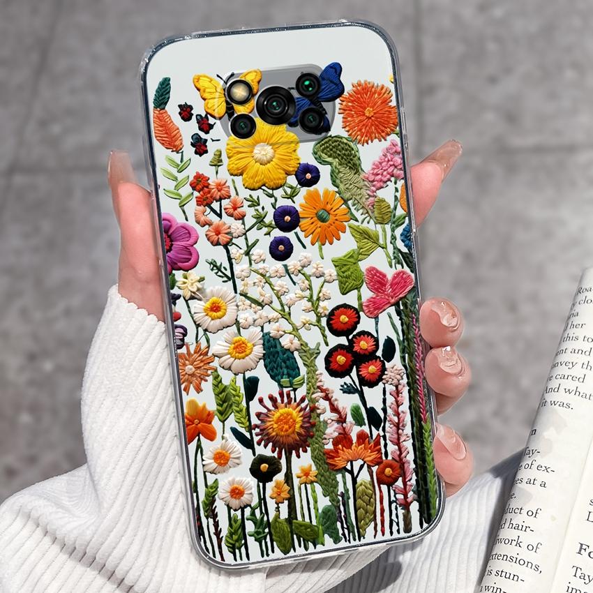 Clear Phone Case For Xiaomi Poco X3 X4 NFC X5 X6 X7 Pro F4 GT F5 Soft TPU Casing Retro Pocket Watch Patterns Shockproof Shell For Xiaomi Cover Capa