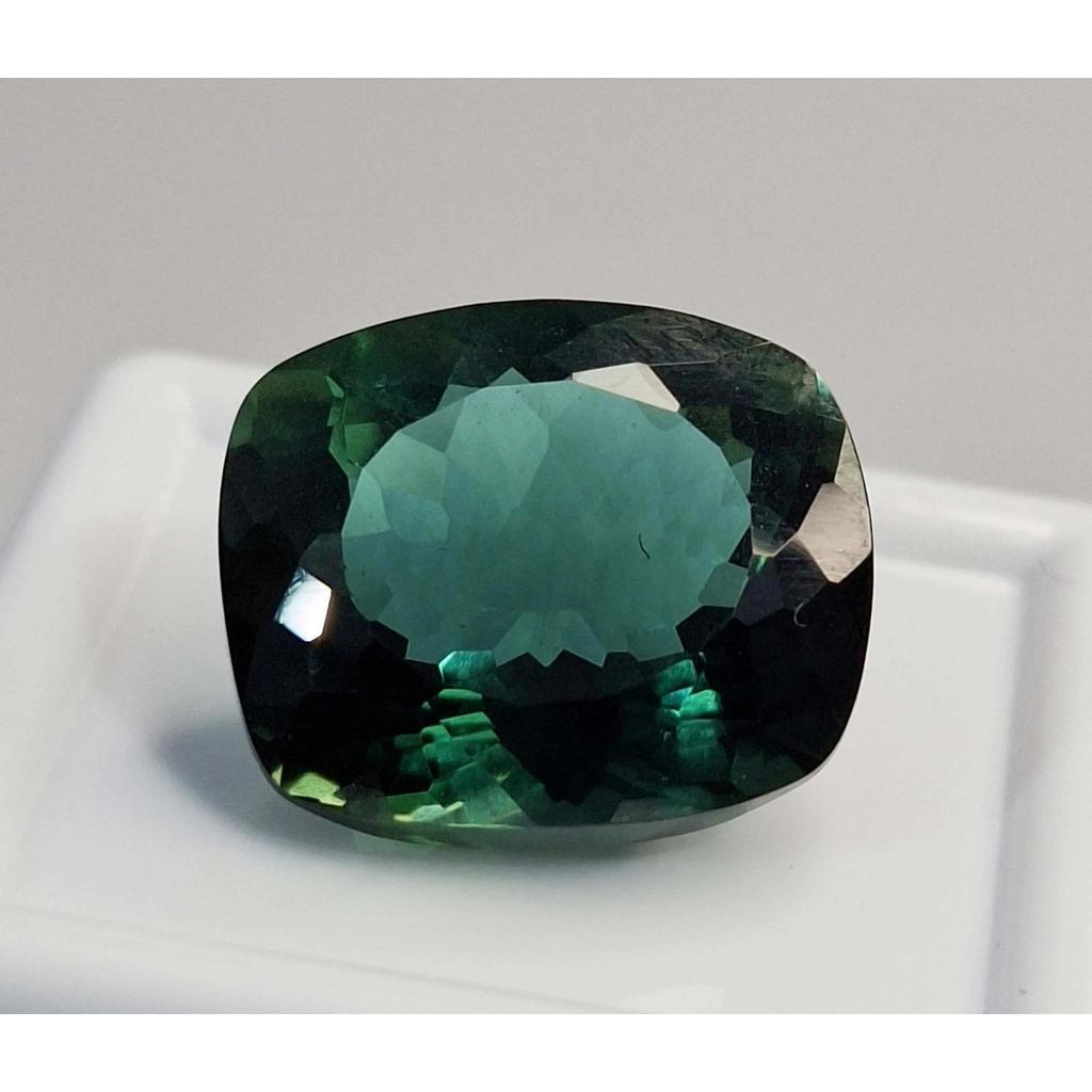 Fabulous Green Tourmaline Natural Cushion Cut 11-13 Ct Certified Loose Gemstone