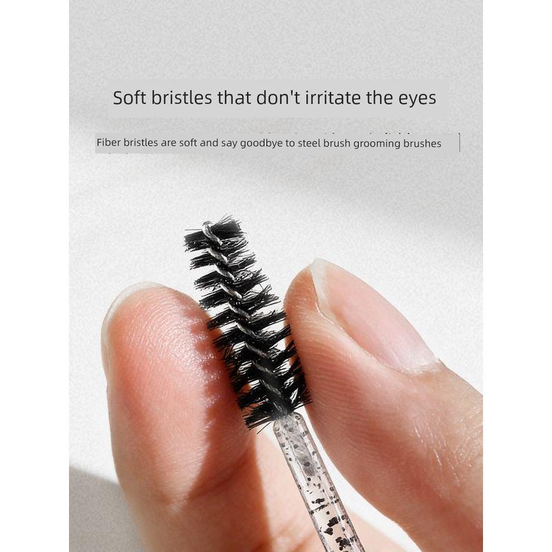 Spiral Crystal Eyelash Brush, Bendable Disposable Eyebrow Brush, Portable Eyelash Tool, Eyelash-Specific Brush, Eyebrow Comb