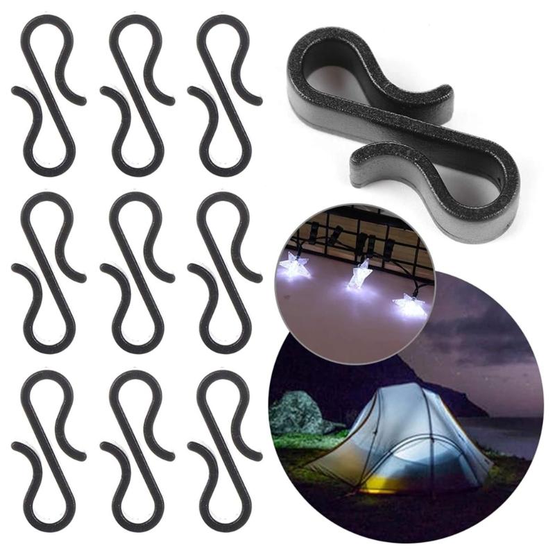 Pack of 120 Plastic Gutter Hook for Hanging Christmas Light and Decorations Securely In Any Weather Conditions
