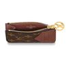 LOUIS VUITTON Romy aged floral print zipper closure canvas coin purse card holder women's brown
