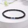 Minimalist Eyes Bracelet 4mm Stone Beaded Braslet Lucky Red Howlite Lava Wooden Braclet Chakra Mediation Yoga Brazalete