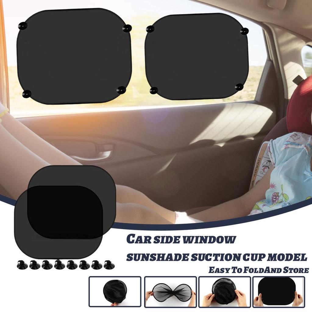 Baby Car Window Sunshade (17.32inch X 14.17inch), 2-pack Car Window Sunshade, Car Window Sunshade With Suction Cup, Suitable For Various Car Models