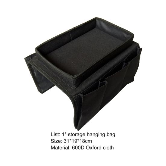 Carucior pentru agățat canapea, dreptunghiular, cu mai multe buzunare, din pânză Oxford 600D, cu telecomandă, pentru canapea pentru sufragerie