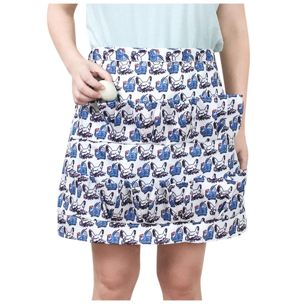 Eggs Collecting Gathering Holding Apron for Housewife Kitchen Home Workwear