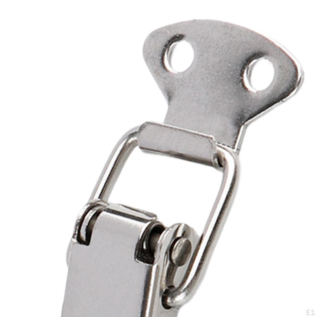 4 Pcs Spring Toggle Latch Installation Mini Stainless Steel Household Case Box Wooden
