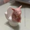 Cute Pig Bathroom Decor Statue PVC Material Toilet Sitting Shape 1PC Tabletop Wall Mount for Desktop Ornament