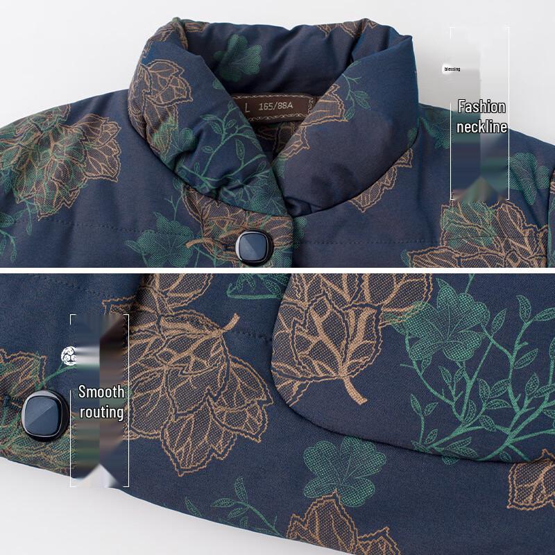 Grand Tang Lady Floral Padded Winter Jacket for Women