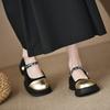 Mary Jane Shoes Female Spring and Fall Flat Single Shoes Thick Bottom Shoes British Style Fashionable and Comfortable
