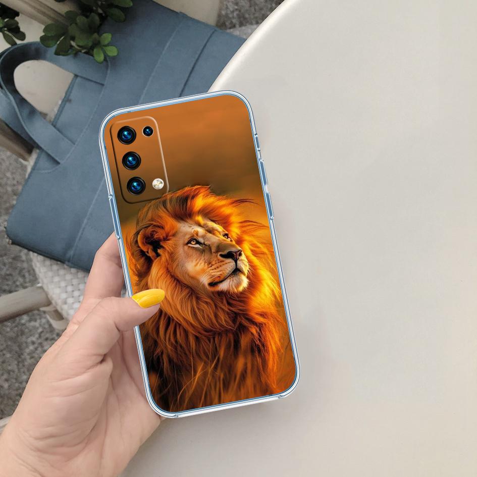 CJ6 Animal lion Transparent Phone Case for LG K22 K30 K40 K40S K41 K42 K50 K50S K51 K51S K52 K61 K62 K71 K92 Q60 Q61 V40 V50 V60