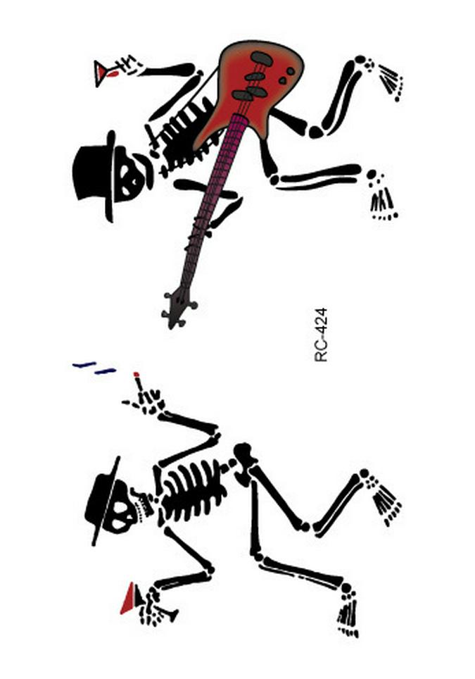 Ruikalong Scary Waterproof Halloween Tattoo Stickers: Original Scorpion & Spider Designs 60x105mm