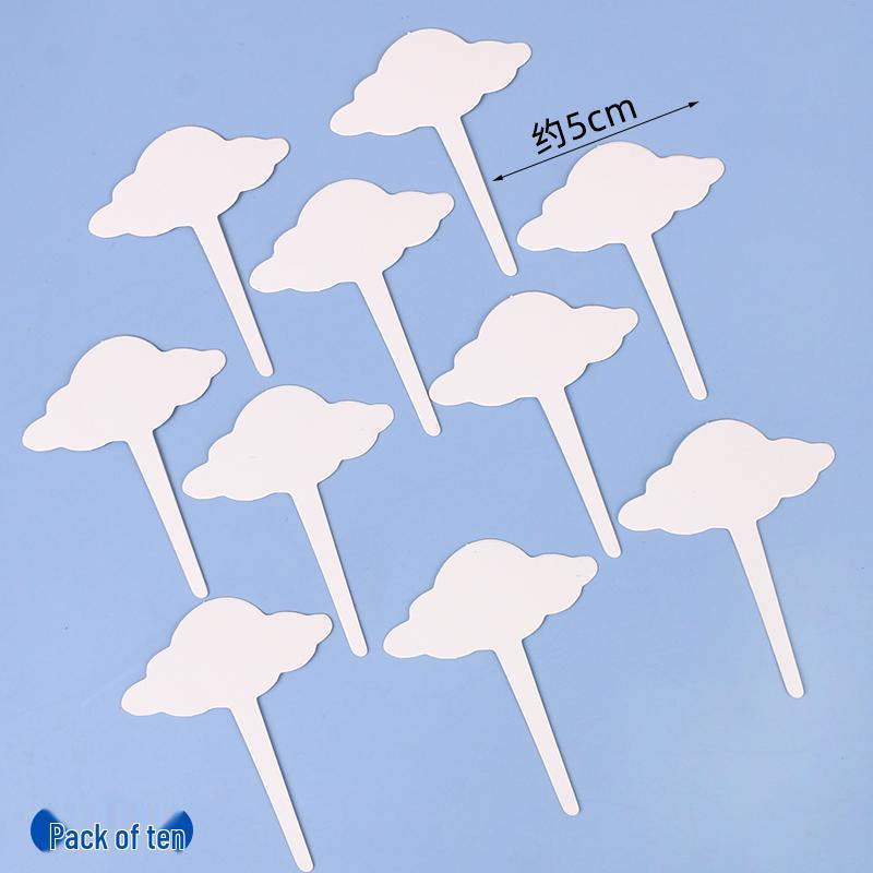 50-Piece Blank Insert Cards for Cake Decorations and Celebrations