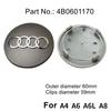 For Audi B5 Hub Caps Hot For Audi 4pcs 60/ 61/68/69mm Audi wheel hub center cover wheel badge is suitable for Audi TT RS A3A4A5A7A8S5 S6
