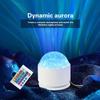 Northern Aurora 3D Water Ripple Projector Lamp LED Ambient Night Light for Christmas Party Home Decor Gift