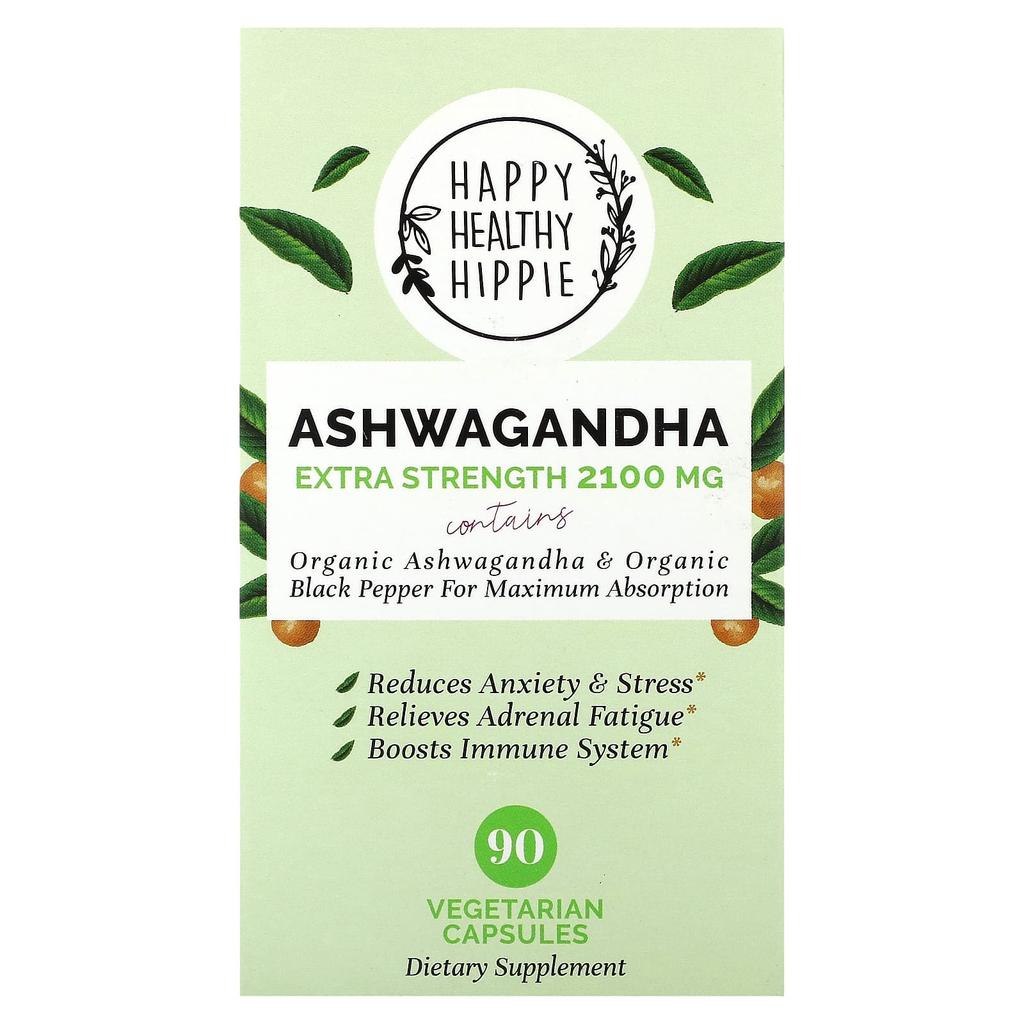 Ashwagandha, Extra Strength, 2,100Mg, 90 Veggie Caps