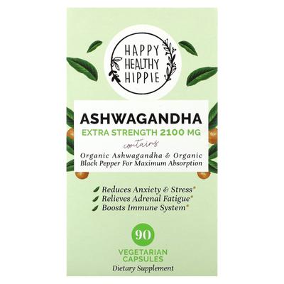 Ashwagandha, Extra Stärke, 2.100 mg, 90 Veggie-Kapseln