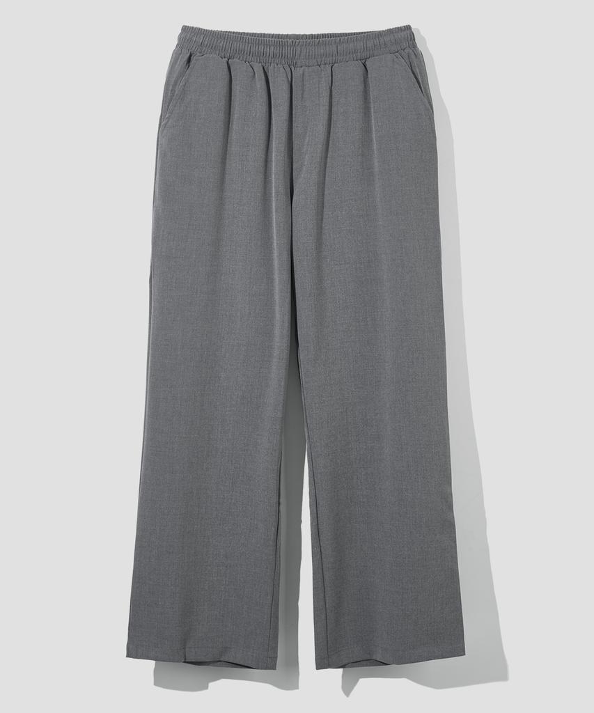 AGOD Wide Banding Slacks [Gray]