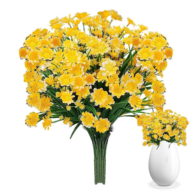 1Bundle 35cm Daisy UV Resistant Artificial Flowers Fake Plastic Plants Artificial Daisies Diy Home Garden Wedding Decoration