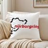 NNurburgringS Sport Car Cushion Cover Linen Pillowcase Soft  for Sofa Bed Home Room Decor