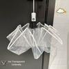 Folding umbrella transparent folding umbrella one-touch automatic opening and closing plastic umbrel