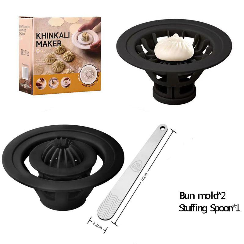 Baozi Maker Machine Food Safe Material Handbanary Baozi Bun Mold for Home Kitchen Beginners Super Easy To Use and Clean