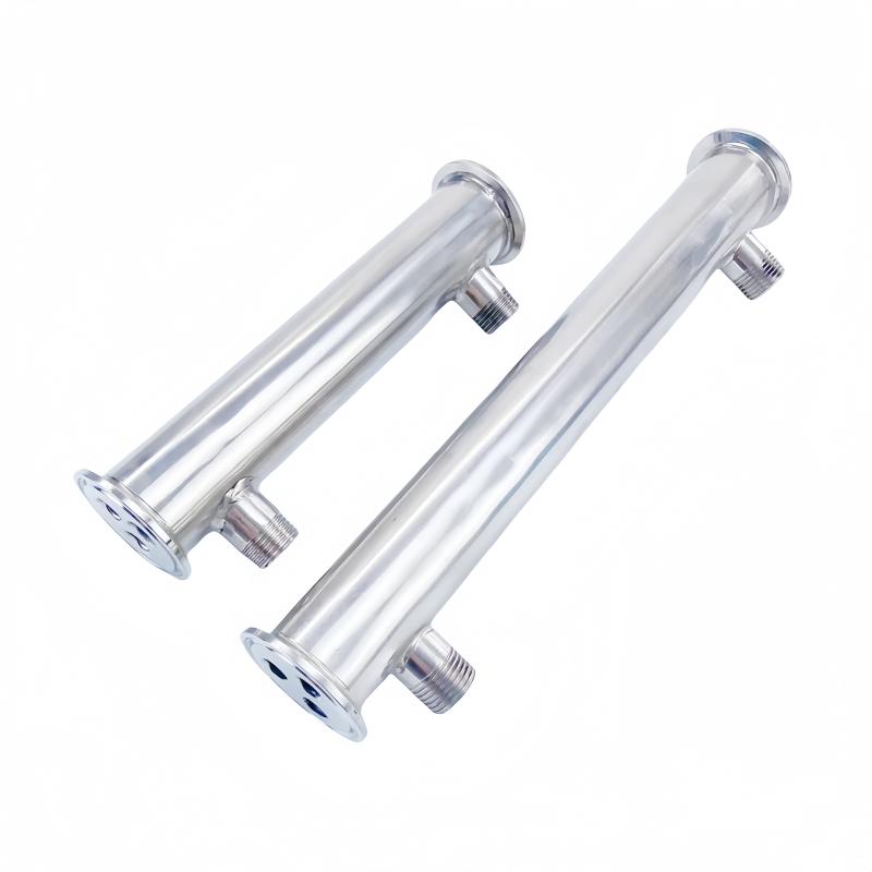 1.5"(38mm) FerruleOD50.5mm,Tri-clamp Condenser With 1/2" Male Thread For Homebrewing Distillation L-300mm,3 Pipes Inside ID 8mm