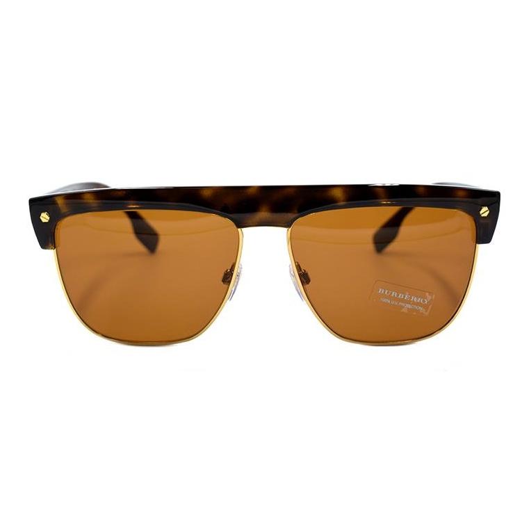 Burberry B.. Logo Mode Sonnenbrille 4325 Herren Sonnenbrille Schildpatt Gold B4325-3002/73-59