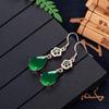 SACE GEMS Classic Retro Water Drop Copper Alloy Zircon Earrings for Women Wedding Party Gifts