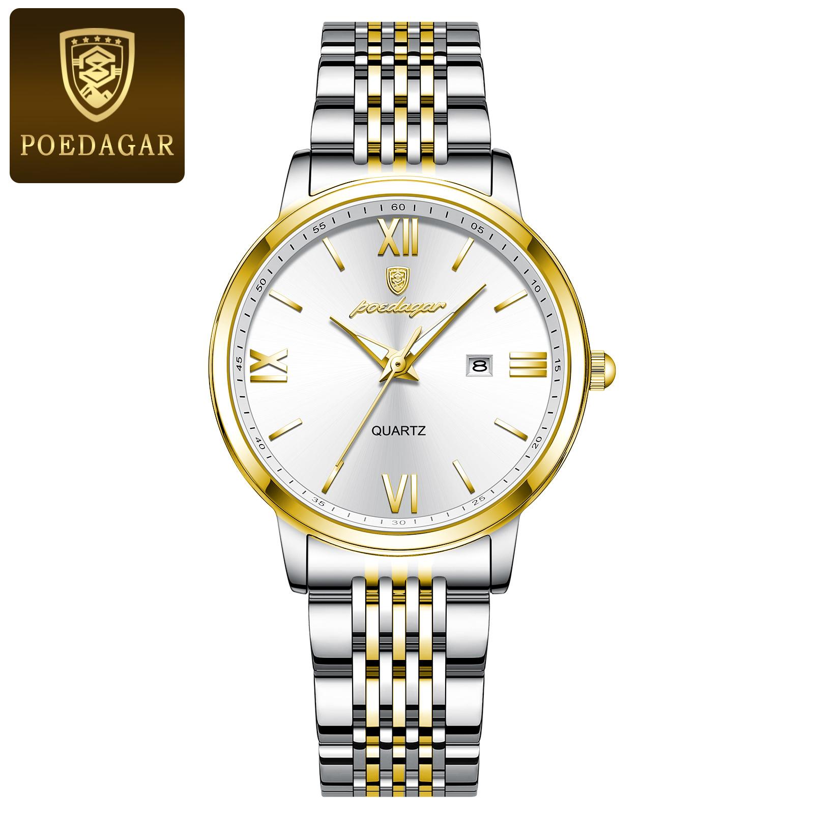 Hot Selling New  716 Luxury Stainless Steel Ladies Watch Waterproof Luminous Quartz Watch for Women Color