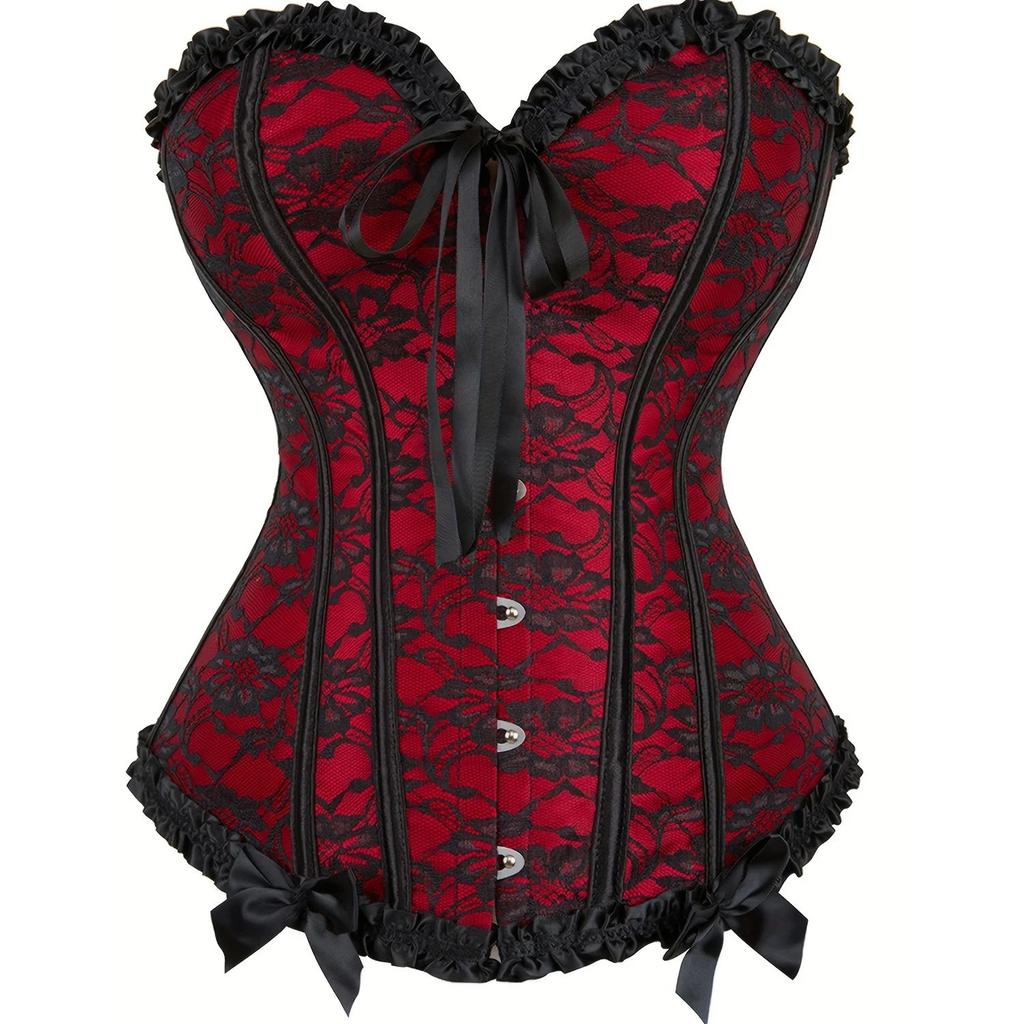Sexy Gothic Corsets and Bustiers Overbust Corset Belt Slimming Women Waist Trainer Modeling Strap Plus Size Waist Cincher