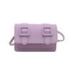Belt decoration  summer new trend contrasting colors simple retro casual messenger shoulder small square bag woman