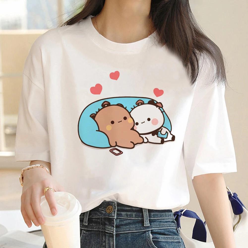 

New Cute Bubu Dudu T Shirt Female Trendy Vintage White T Shirt Unisex Korean Clothes Hip Hop Streetwear Women 2000s Punk Tops 4XL