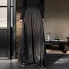 Men's Japanese Bushido Wide-Leg Slit Skirt Pants