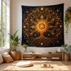 Tree of Life Star Moon Tapestry Bohemian Spiritual Wall Hanging Aesthetic Bedroom Dorm Meditation Home Decor