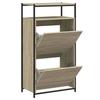 VidaXL Shoe Cabinet Sonoma Oak 60x34x112cm Engineered Wood 840030