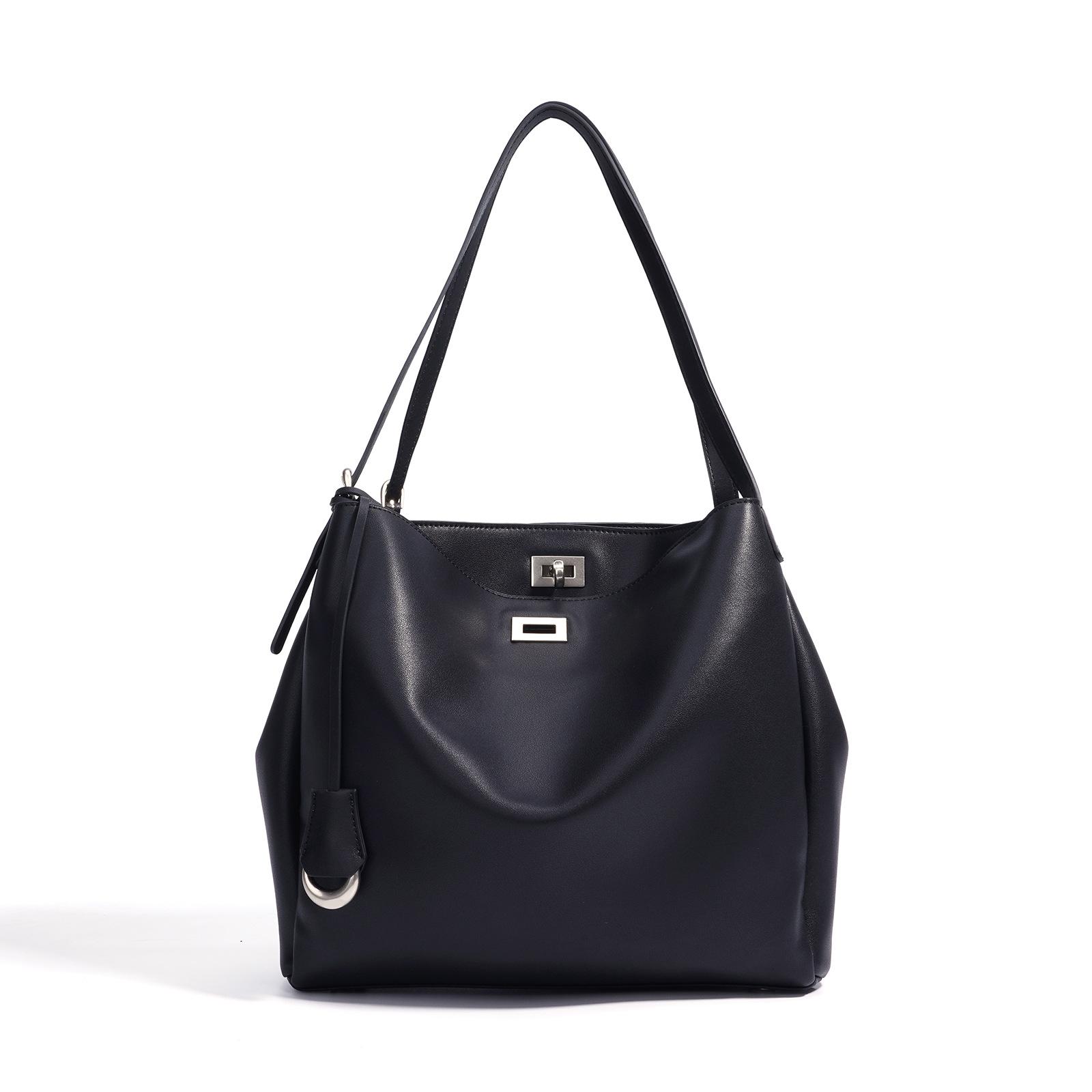 

2025 новая нишевая дизайнерская кожаная сумка через плечо, легкая роскошная, для поездок на работу, большая вместимость, премиальная универсальная сумка под мышкой