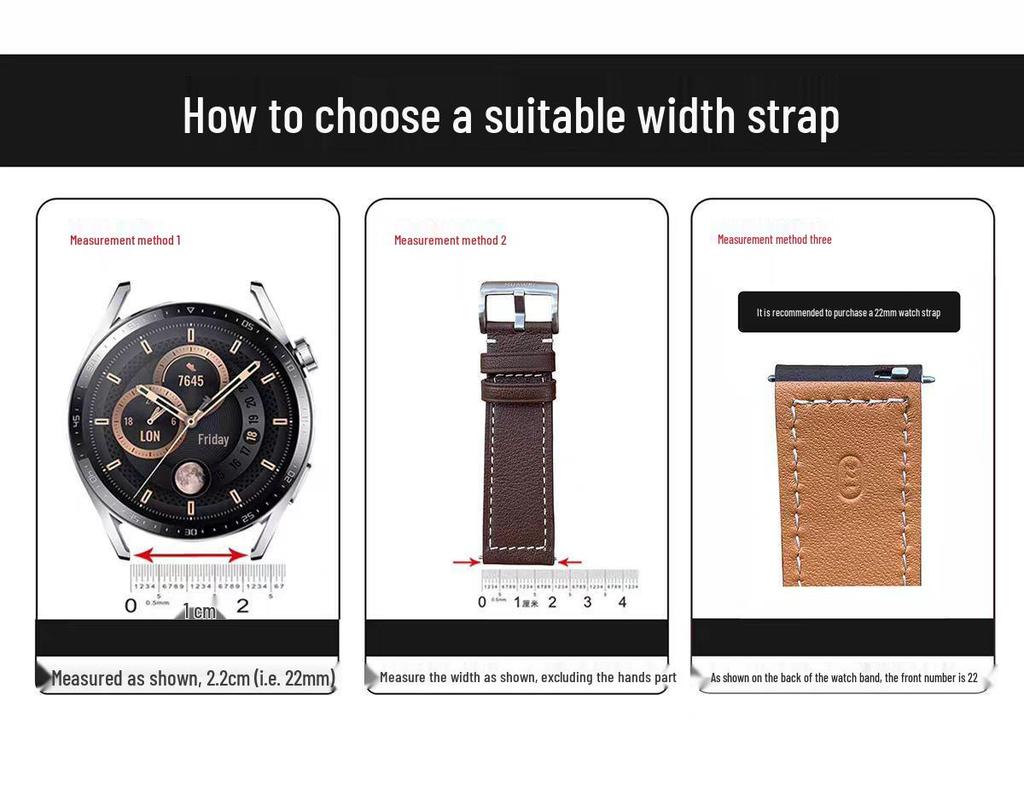 Genuine Leather Four-Leaf Clover Magnetic Buckle Watch Band for Apple Watch Series 6-11