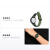 Casio STANDARD Serie Einfache Mode Wasserdicht Quarzwerk Lederarmband Japanische und Koreanische Uhr Damenuhr Grünes Zifferblatt LTP-VT02BL-3A