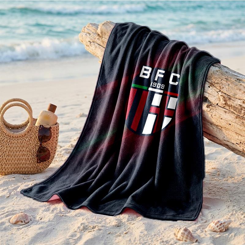 Bologna FC Print Microfiber Beach Towel Quick Dry Absorbent Large Towel For Beach Swimming Travel