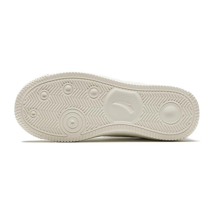 Anta Comfortable Versatile Casual Non-Slip Shock Absorbing Wear-Resistant Breathable Low-Top Kids Skate Shoes Kids Sneakers White Green A312348031-1