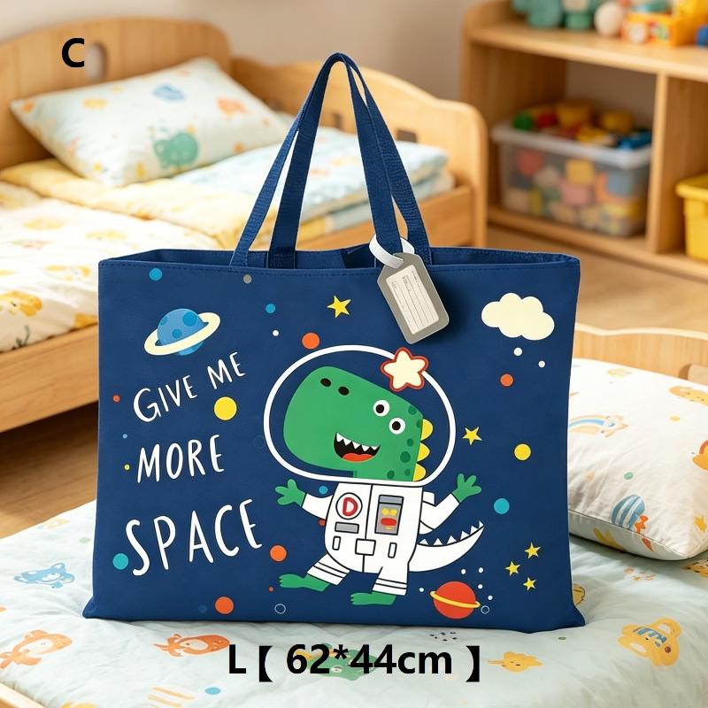 Large Capacity Waterproof Oxford Cloth Cartoon Kids Quilt Storage Bag For Clothes Quilts