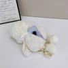 PP Cotton Plushie Doll Fur Bag Shoulder Bag Stuffed Running Dog Knapsack  Kids Playing Supplies
