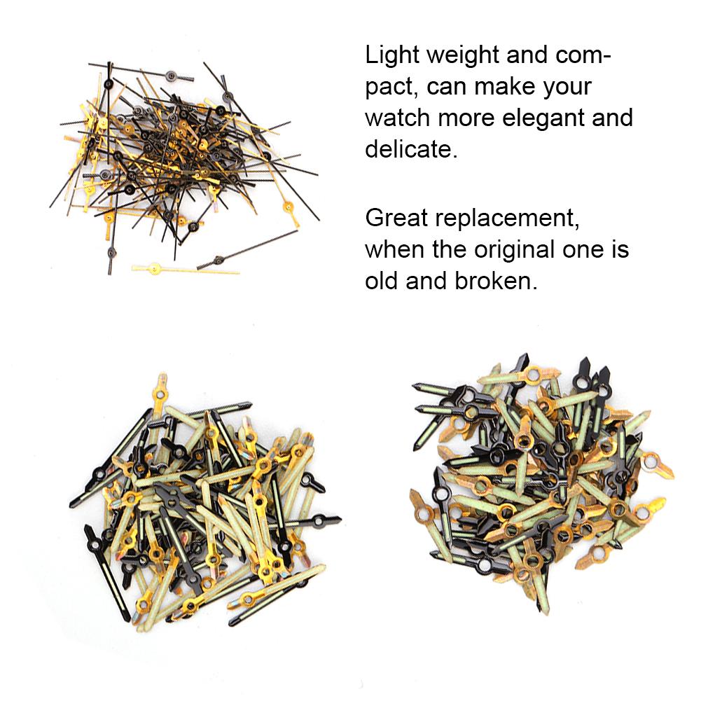 100Pcs Set Watch Second Minute Housr Hands for 2035 Movement with Night Light