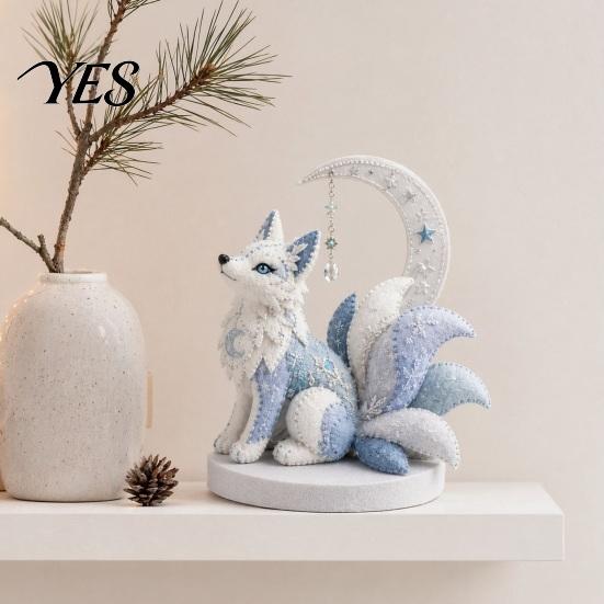 Easy Sewing Project for Beginners Arctic Animals DIY Patchwork Kit Beginners, Winter Guardians Animal Kit, 3D Beginner Stuffed Mythical Creature Craft