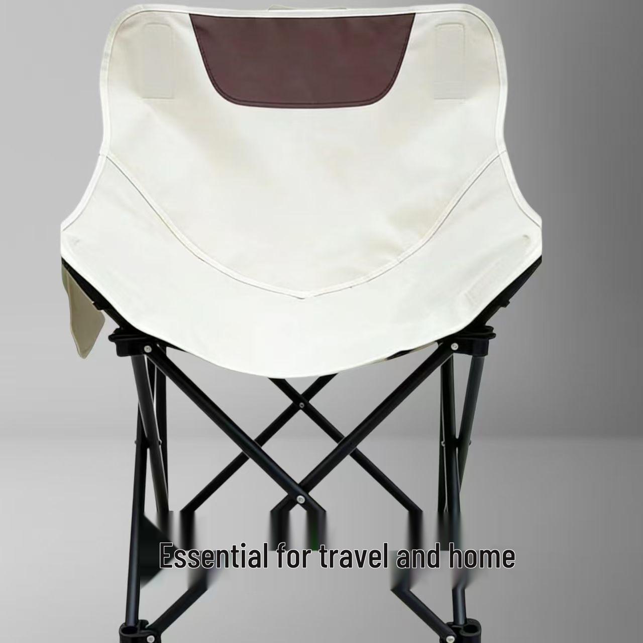 Portable Folding Table and Moon Chair Set for Camping and Picnics