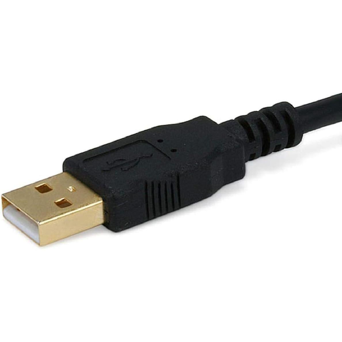 Кабель Monoprice USB Type-A на USB Type-B 2.0 - 3 фута - Черный (5 шт.) 28/24 AWG, Позолоченные разъемы, для принтеров, сканеров и других
