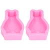2 Pezzi Stampo in Silicone Forma di Orsetto Carino Facile da Sformare Flessibile Morbido Stampo da Forno per Torta Fondant Cioccolato Fai da Te