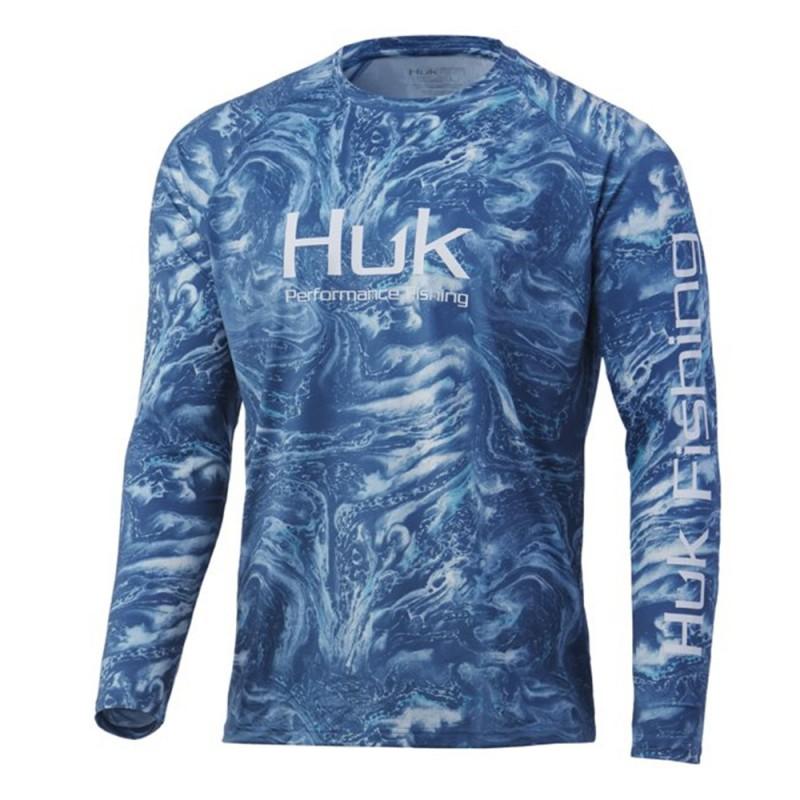 Mens Quick-Dry UV Protection Fishing T-Shirt Long Sleeve Crew Neck Summer Outdoor Sports Cycling Apparel