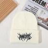 Minimally Knit Cap For Adults With Embroidered Detail For Winter Wear Casual
